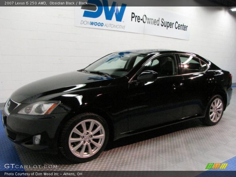 Obsidian Black / Black 2007 Lexus IS 250 AWD