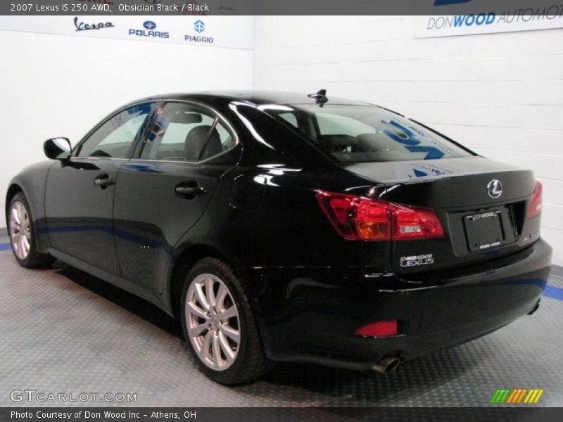 Obsidian Black / Black 2007 Lexus IS 250 AWD