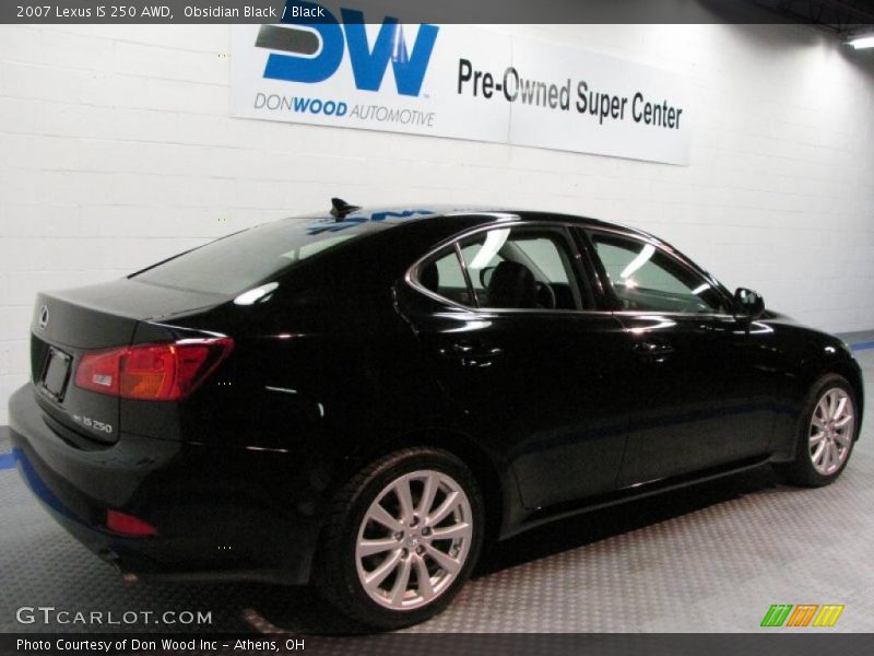 Obsidian Black / Black 2007 Lexus IS 250 AWD