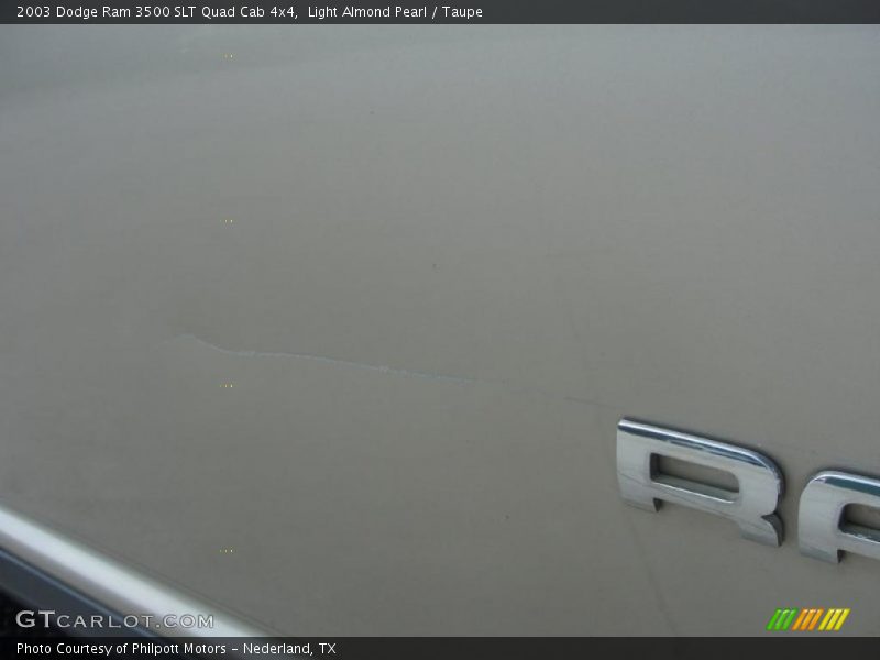 Light Almond Pearl / Taupe 2003 Dodge Ram 3500 SLT Quad Cab 4x4