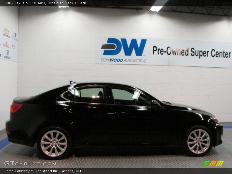 Obsidian Black / Black 2007 Lexus IS 250 AWD