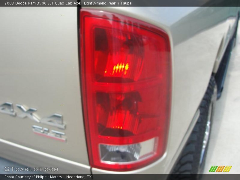 Light Almond Pearl / Taupe 2003 Dodge Ram 3500 SLT Quad Cab 4x4