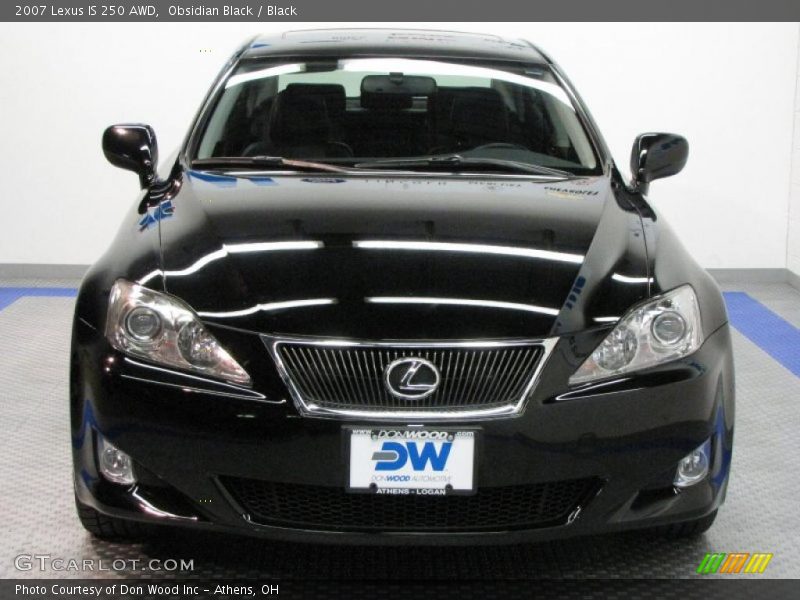 Obsidian Black / Black 2007 Lexus IS 250 AWD