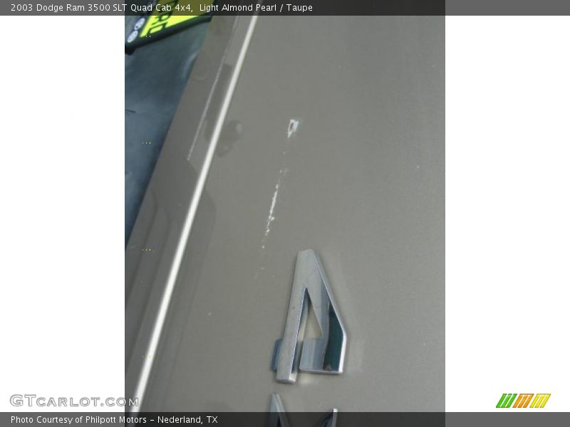 Light Almond Pearl / Taupe 2003 Dodge Ram 3500 SLT Quad Cab 4x4