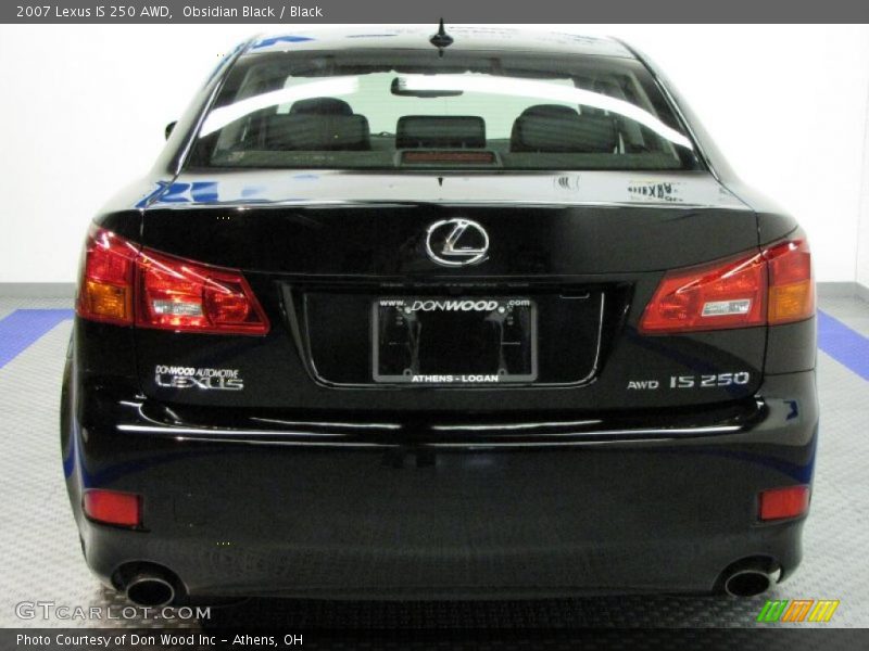 Obsidian Black / Black 2007 Lexus IS 250 AWD