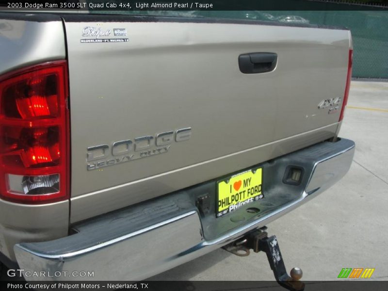Light Almond Pearl / Taupe 2003 Dodge Ram 3500 SLT Quad Cab 4x4