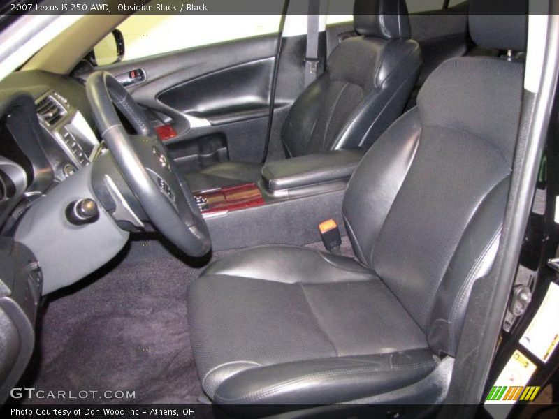 Obsidian Black / Black 2007 Lexus IS 250 AWD