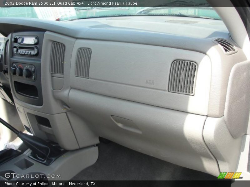 Light Almond Pearl / Taupe 2003 Dodge Ram 3500 SLT Quad Cab 4x4