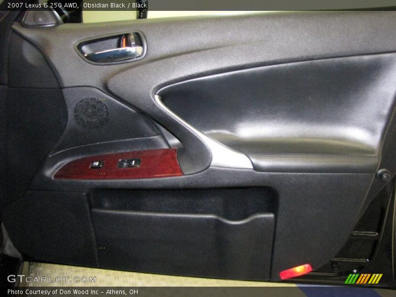 Obsidian Black / Black 2007 Lexus IS 250 AWD