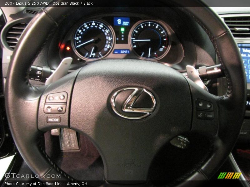 Obsidian Black / Black 2007 Lexus IS 250 AWD