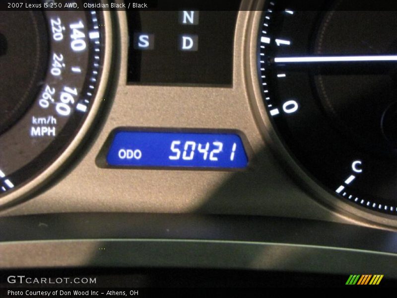 Obsidian Black / Black 2007 Lexus IS 250 AWD