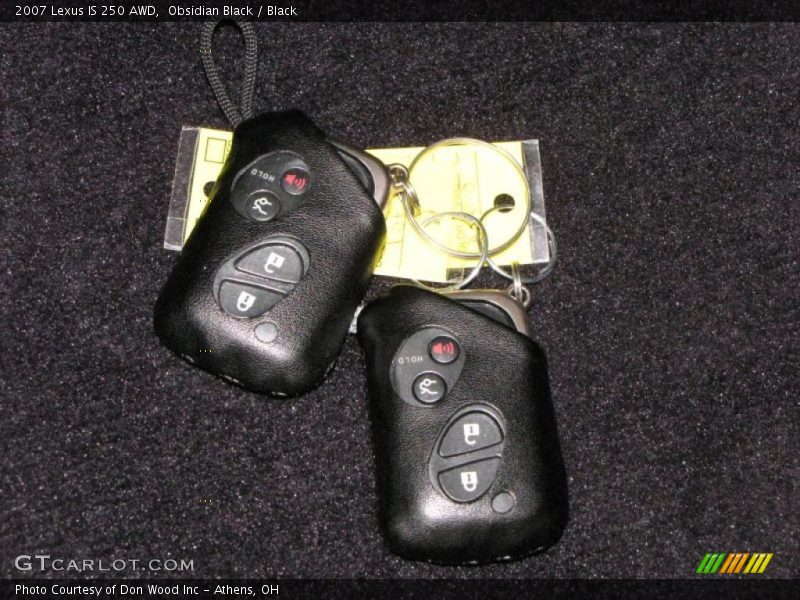 Obsidian Black / Black 2007 Lexus IS 250 AWD