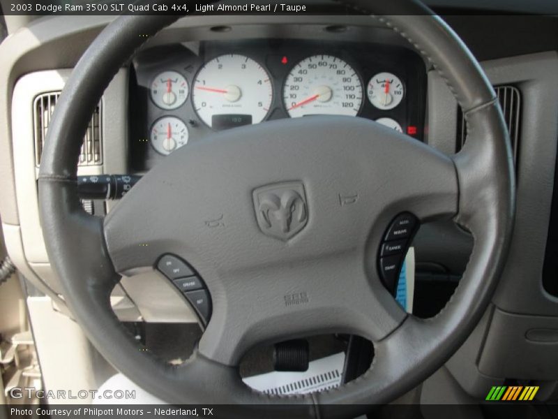Light Almond Pearl / Taupe 2003 Dodge Ram 3500 SLT Quad Cab 4x4