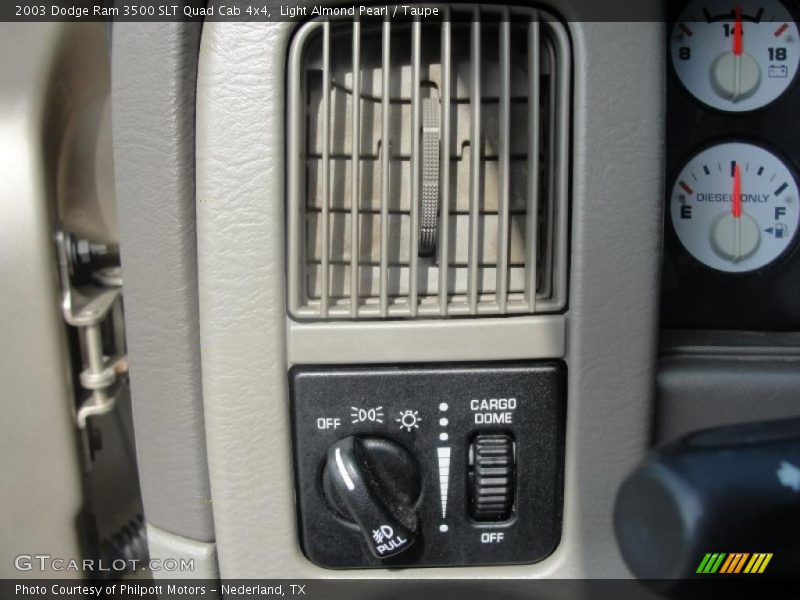Light Almond Pearl / Taupe 2003 Dodge Ram 3500 SLT Quad Cab 4x4
