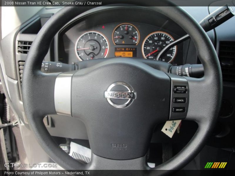 Smoke Gray / Charcoal 2008 Nissan Titan XE Crew Cab