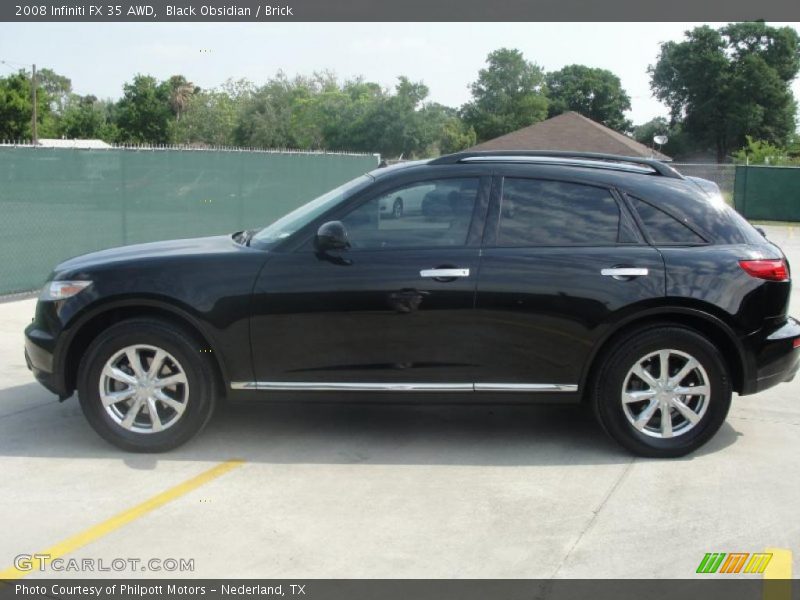 Black Obsidian / Brick 2008 Infiniti FX 35 AWD