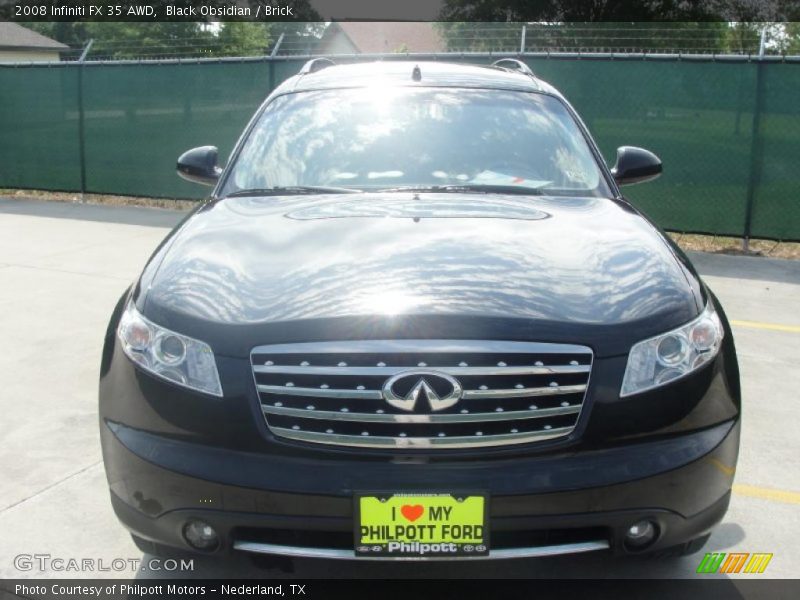 Black Obsidian / Brick 2008 Infiniti FX 35 AWD