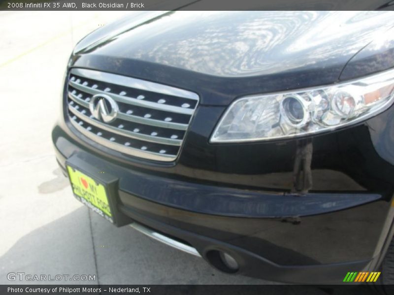 Black Obsidian / Brick 2008 Infiniti FX 35 AWD