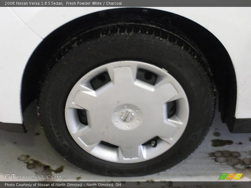 Fresh Powder White / Charcoal 2008 Nissan Versa 1.8 S Sedan