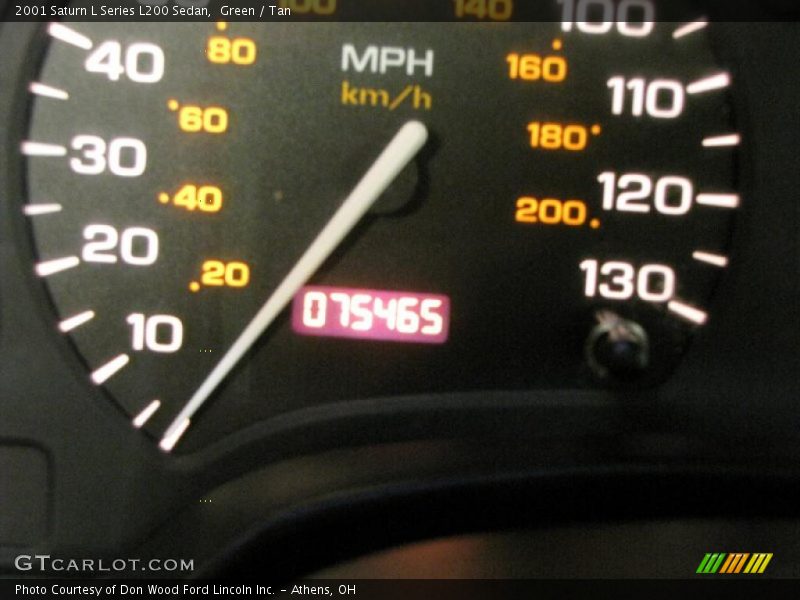 Green / Tan 2001 Saturn L Series L200 Sedan
