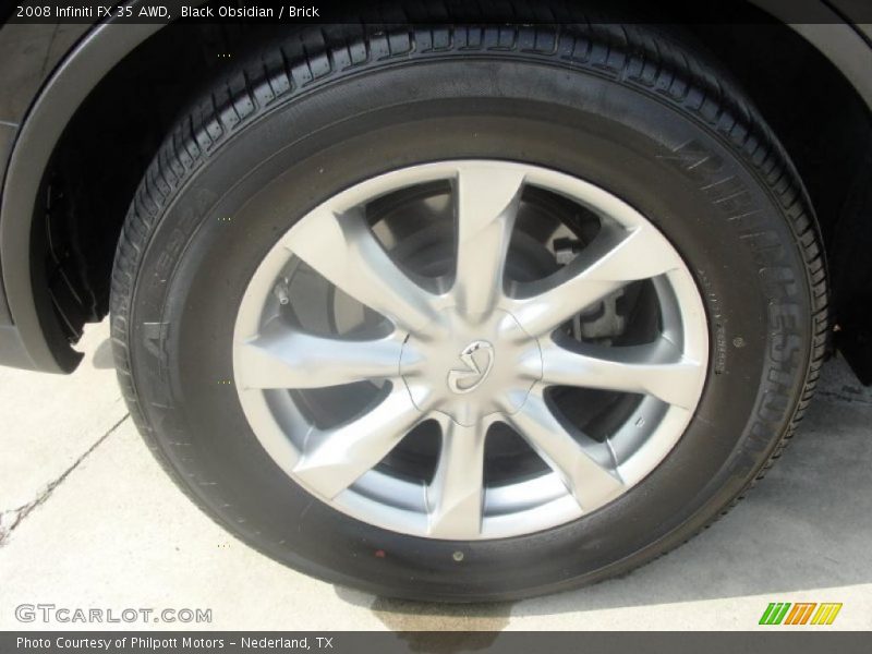 Black Obsidian / Brick 2008 Infiniti FX 35 AWD