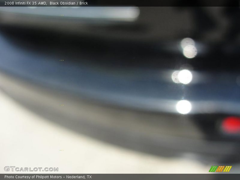 Black Obsidian / Brick 2008 Infiniti FX 35 AWD