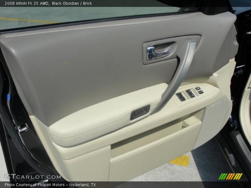Black Obsidian / Brick 2008 Infiniti FX 35 AWD