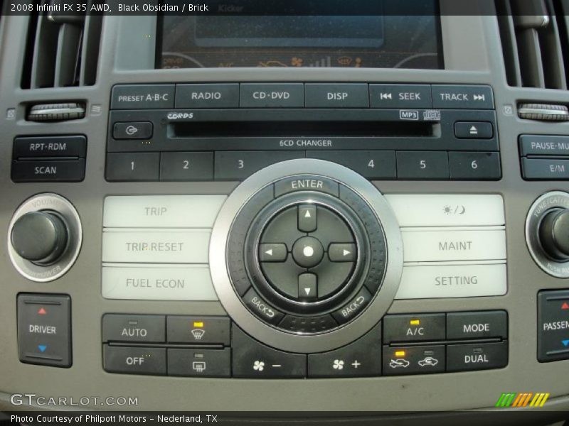 Black Obsidian / Brick 2008 Infiniti FX 35 AWD