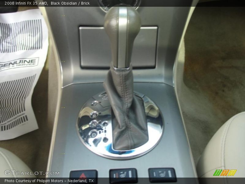 Black Obsidian / Brick 2008 Infiniti FX 35 AWD