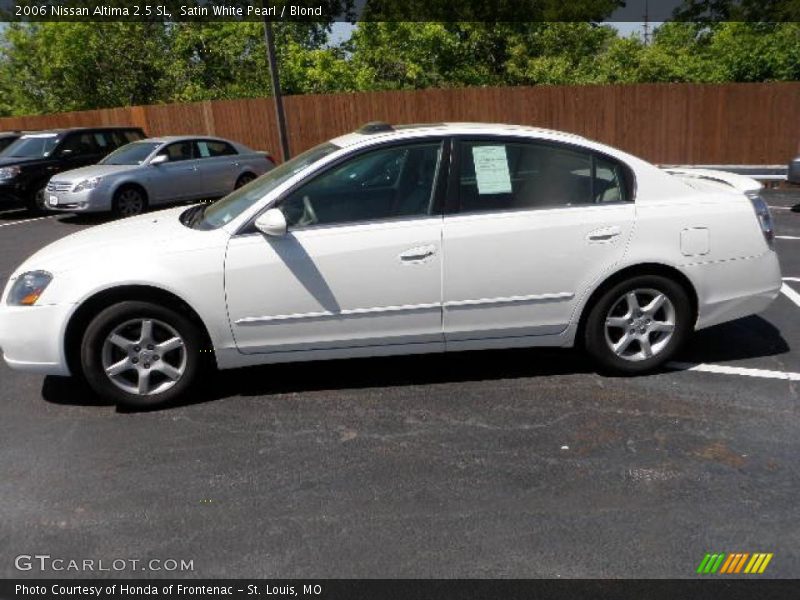 Satin White Pearl / Blond 2006 Nissan Altima 2.5 SL