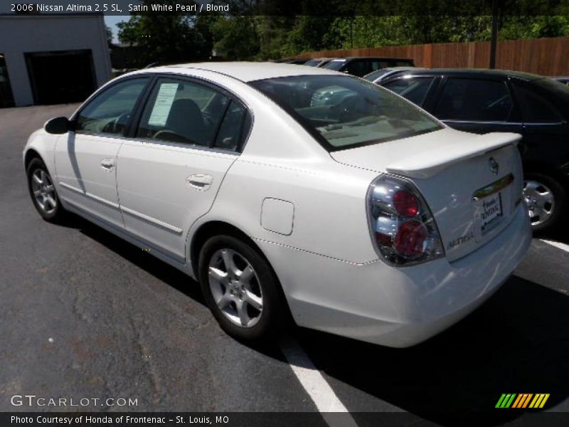Satin White Pearl / Blond 2006 Nissan Altima 2.5 SL