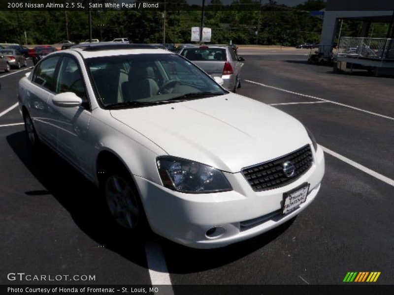 Satin White Pearl / Blond 2006 Nissan Altima 2.5 SL