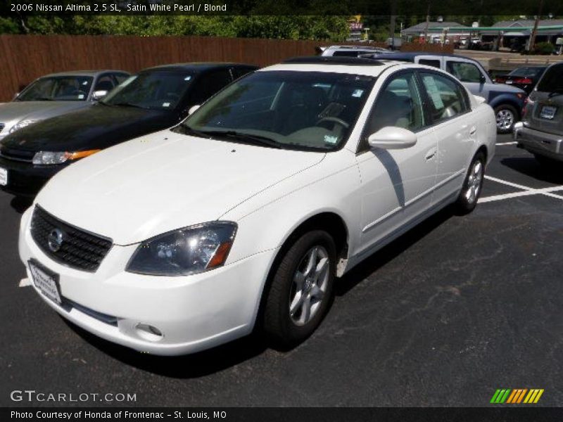 Satin White Pearl / Blond 2006 Nissan Altima 2.5 SL