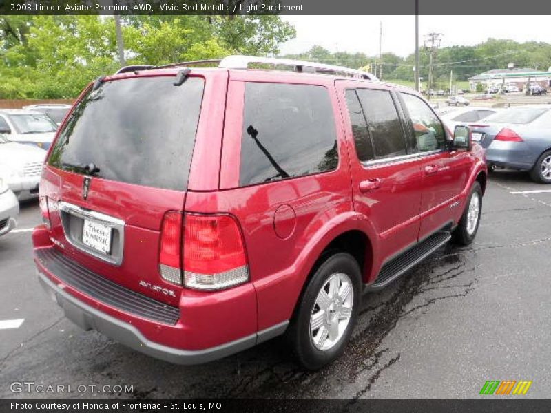 Vivid Red Metallic / Light Parchment 2003 Lincoln Aviator Premium AWD