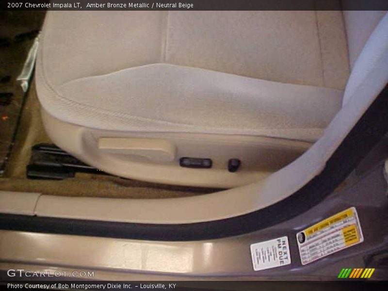 Amber Bronze Metallic / Neutral Beige 2007 Chevrolet Impala LT