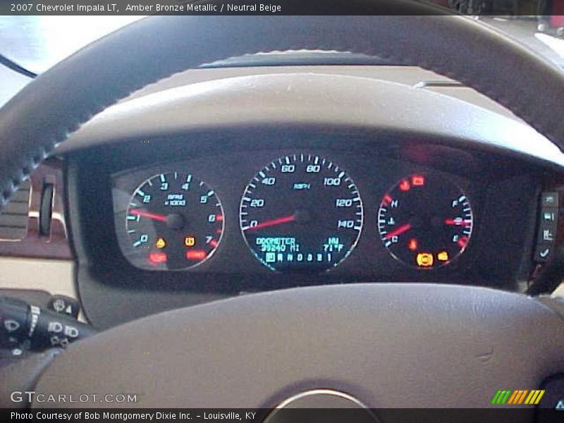 Amber Bronze Metallic / Neutral Beige 2007 Chevrolet Impala LT
