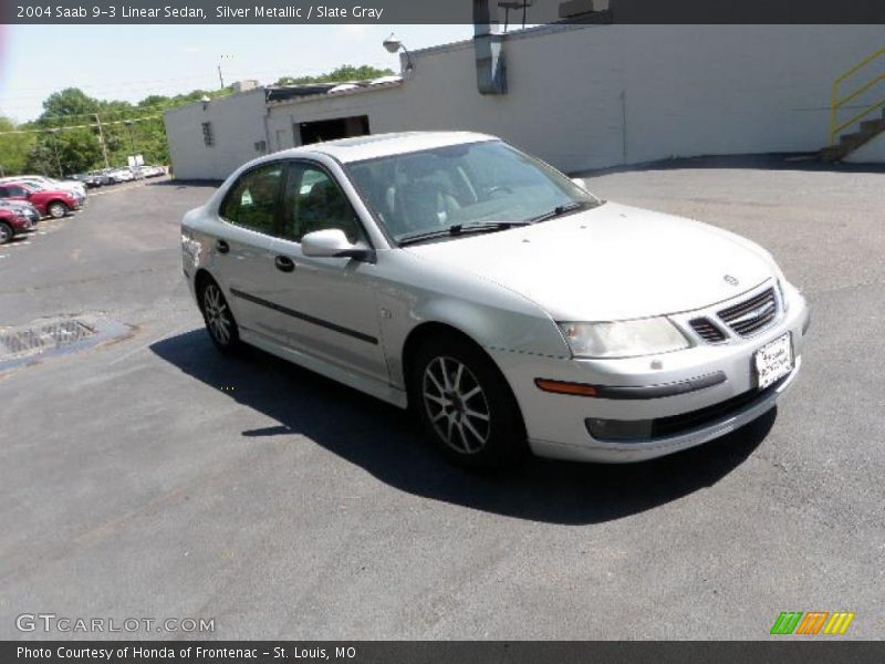 Silver Metallic / Slate Gray 2004 Saab 9-3 Linear Sedan