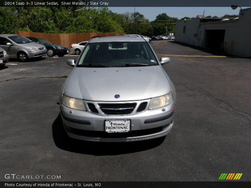Silver Metallic / Slate Gray 2004 Saab 9-3 Linear Sedan