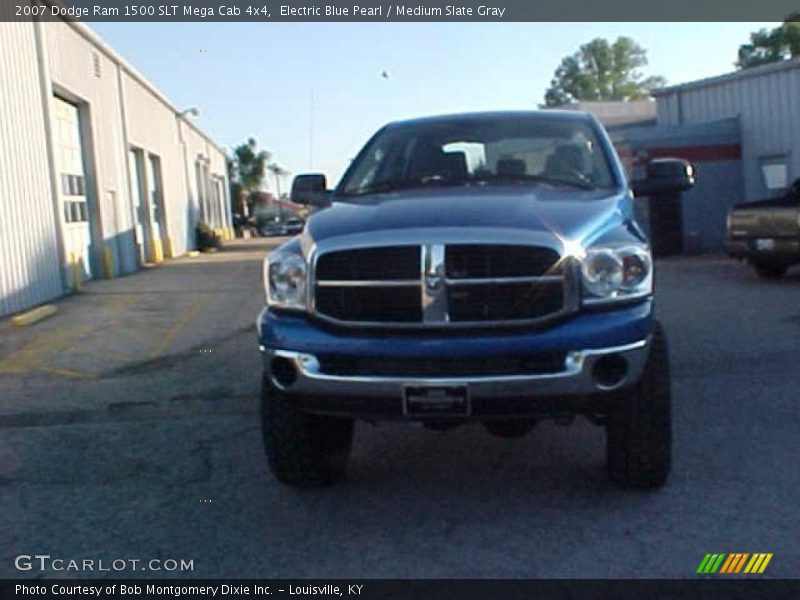 Electric Blue Pearl / Medium Slate Gray 2007 Dodge Ram 1500 SLT Mega Cab 4x4