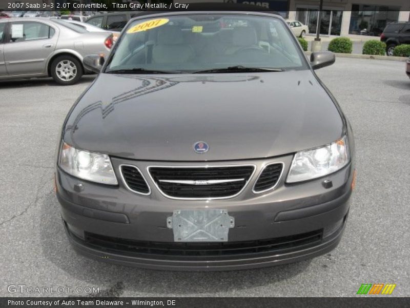 Titan Gray Metallic / Gray 2007 Saab 9-3 2.0T Convertible