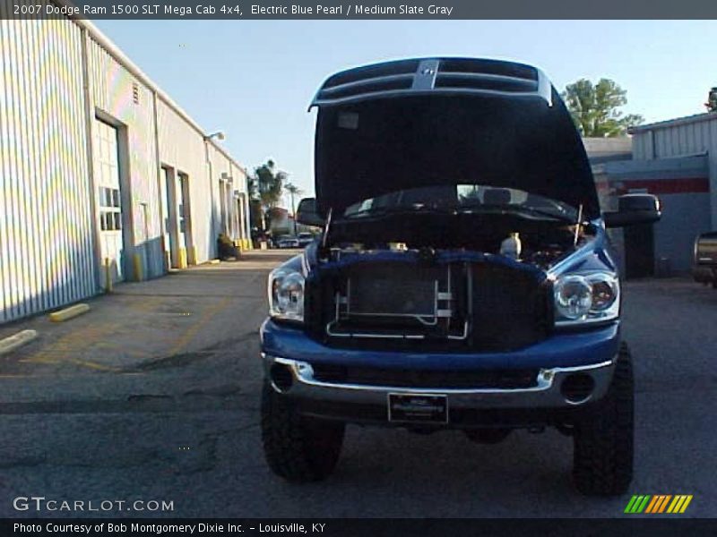 Electric Blue Pearl / Medium Slate Gray 2007 Dodge Ram 1500 SLT Mega Cab 4x4
