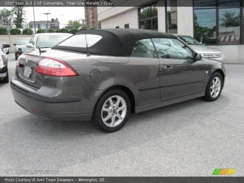 Titan Gray Metallic / Gray 2007 Saab 9-3 2.0T Convertible