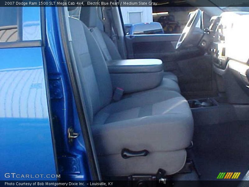 Electric Blue Pearl / Medium Slate Gray 2007 Dodge Ram 1500 SLT Mega Cab 4x4