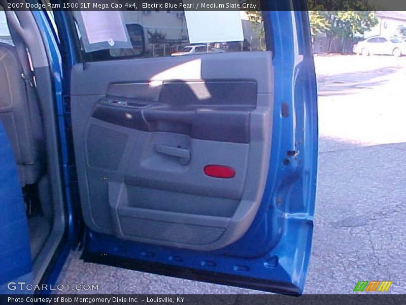 Electric Blue Pearl / Medium Slate Gray 2007 Dodge Ram 1500 SLT Mega Cab 4x4