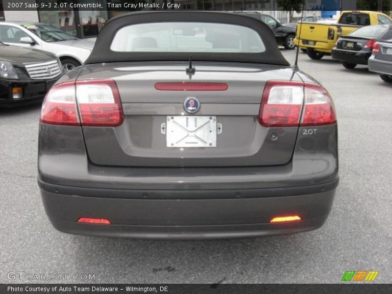 Titan Gray Metallic / Gray 2007 Saab 9-3 2.0T Convertible
