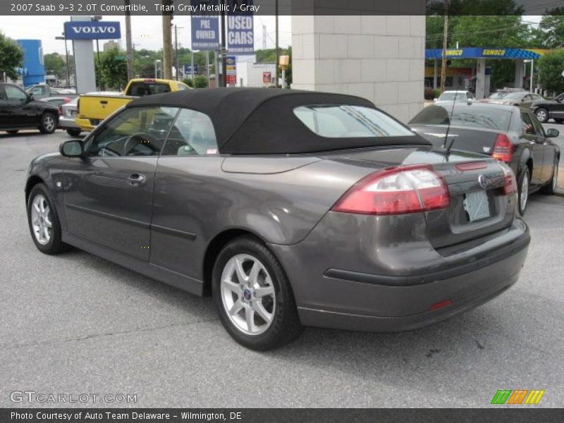 Titan Gray Metallic / Gray 2007 Saab 9-3 2.0T Convertible