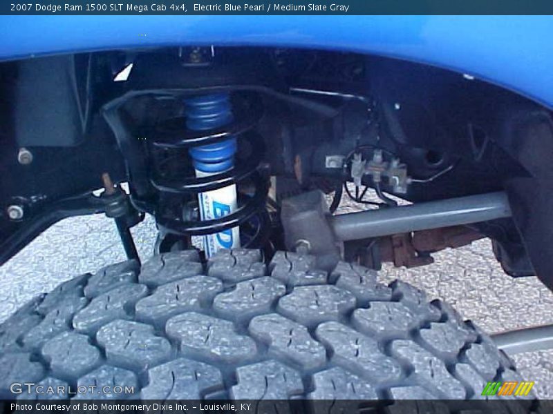 Electric Blue Pearl / Medium Slate Gray 2007 Dodge Ram 1500 SLT Mega Cab 4x4