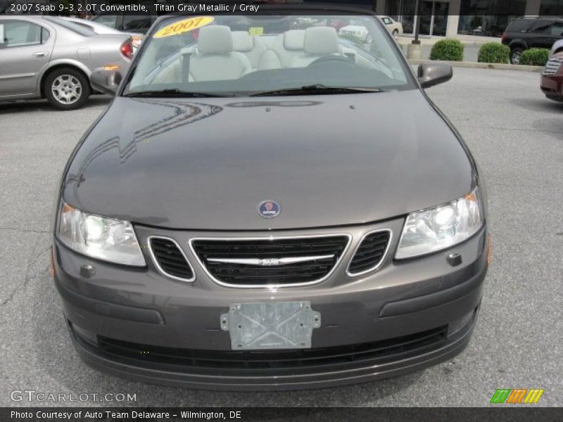 Titan Gray Metallic / Gray 2007 Saab 9-3 2.0T Convertible