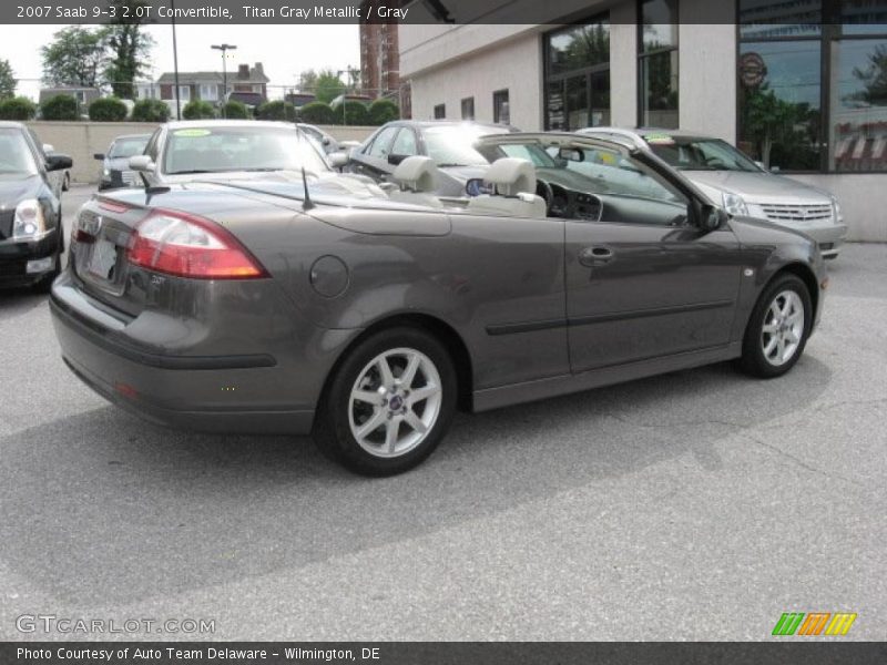 Titan Gray Metallic / Gray 2007 Saab 9-3 2.0T Convertible