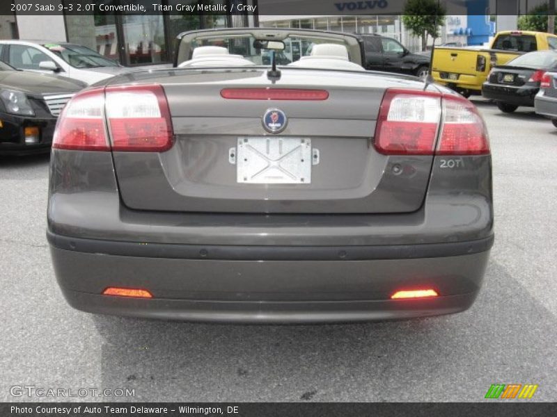 Titan Gray Metallic / Gray 2007 Saab 9-3 2.0T Convertible